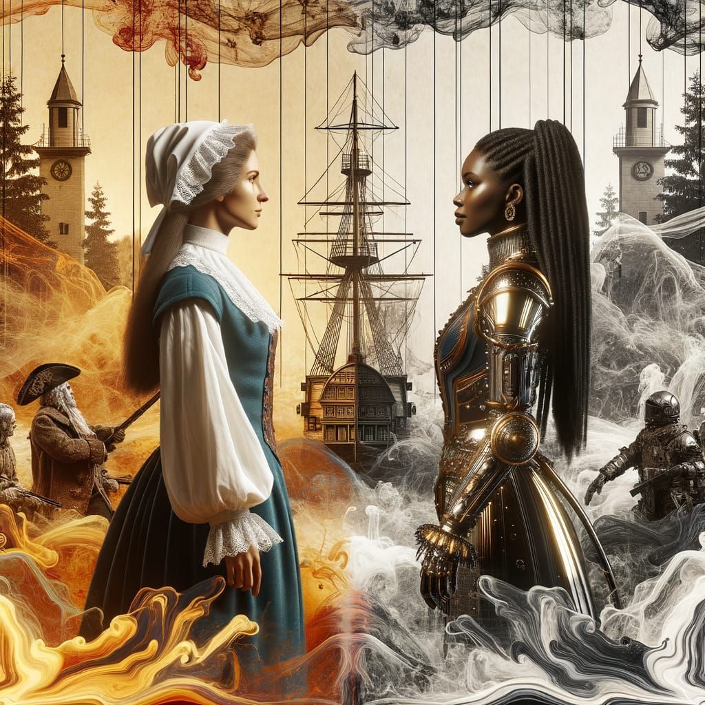 A Meeting Across Time in Hyperrealistic 5D