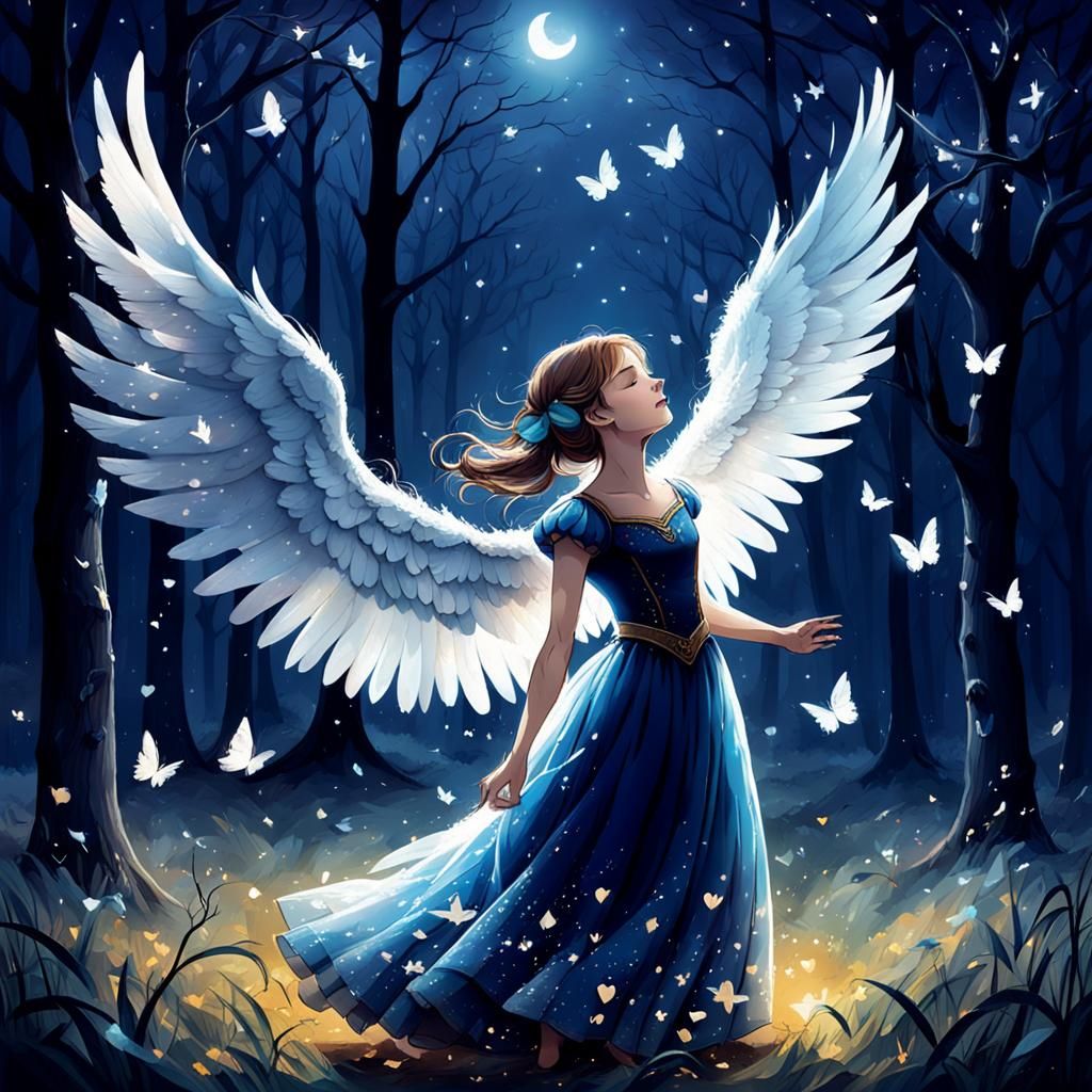 Solitary Figure in the Night: A Dream of Hope