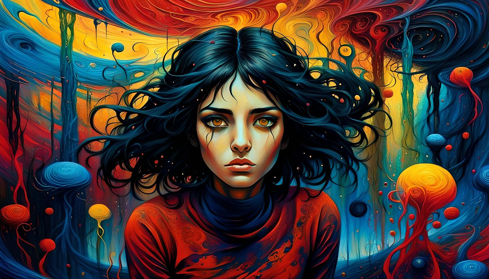 Hypocrisy Personified: A Dark Fantasy Painting