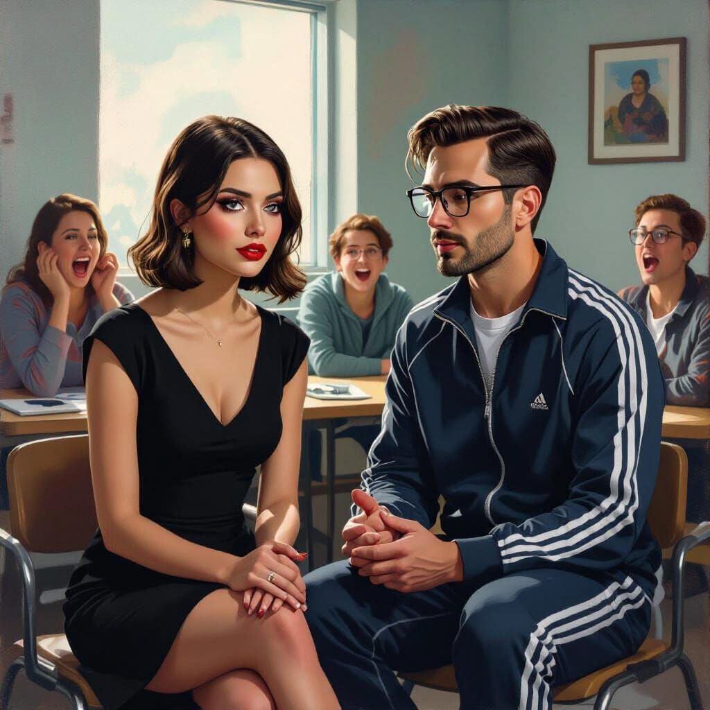 Spiritual Discussion in Therapy Session: A Digital Painting