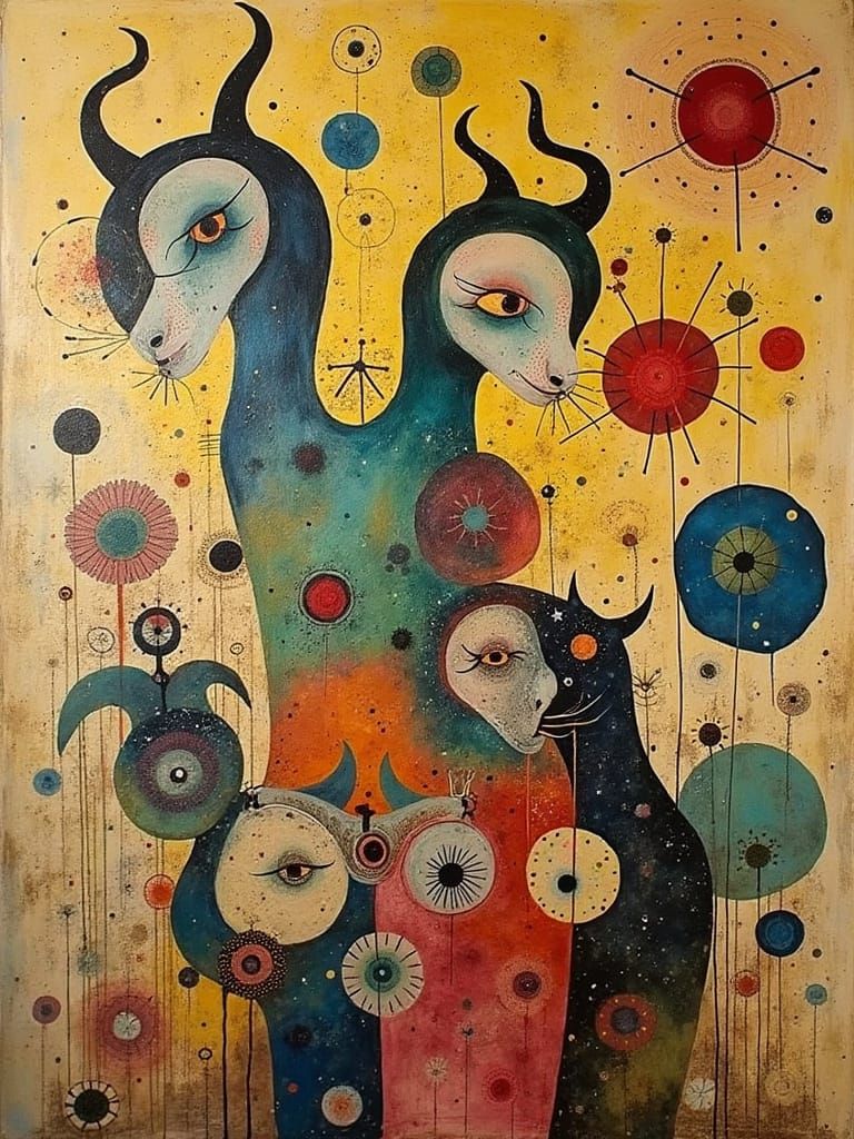 Surreal Mid Century Minimalist Fantasy Art