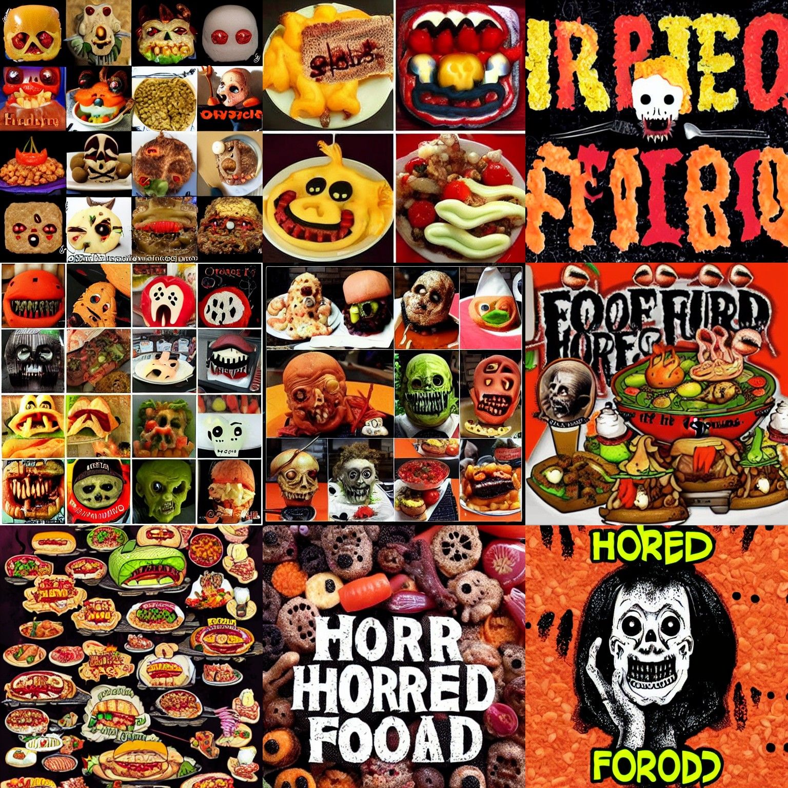 Horror Food Image Generated by AI