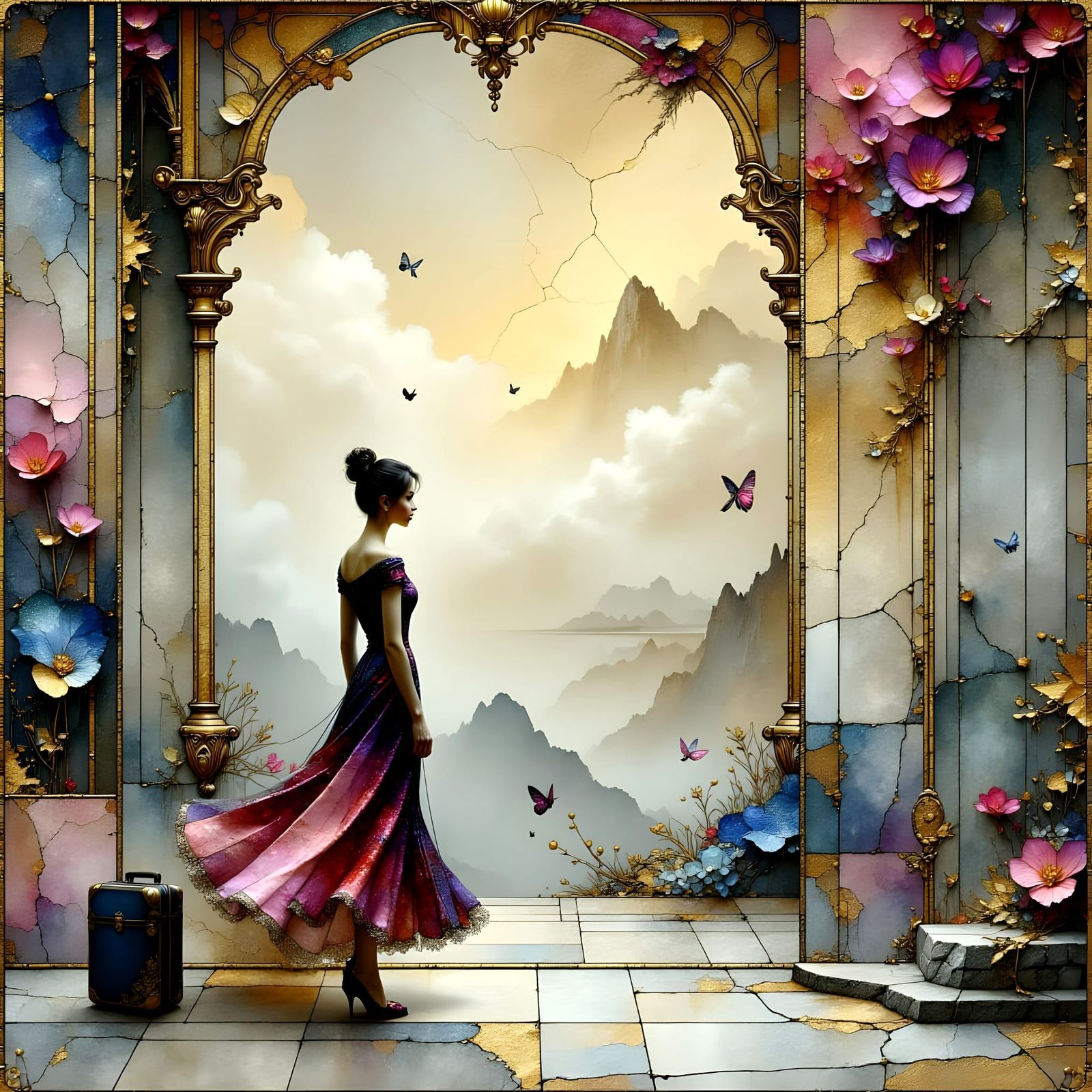 Ethereal Lady in a Heartbroken State of Mind