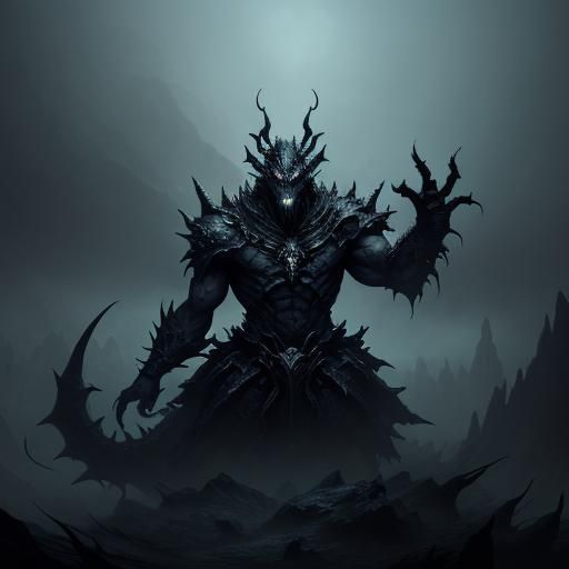 Corrupted Dragon and Tainted Pearl in Dark Fantasy