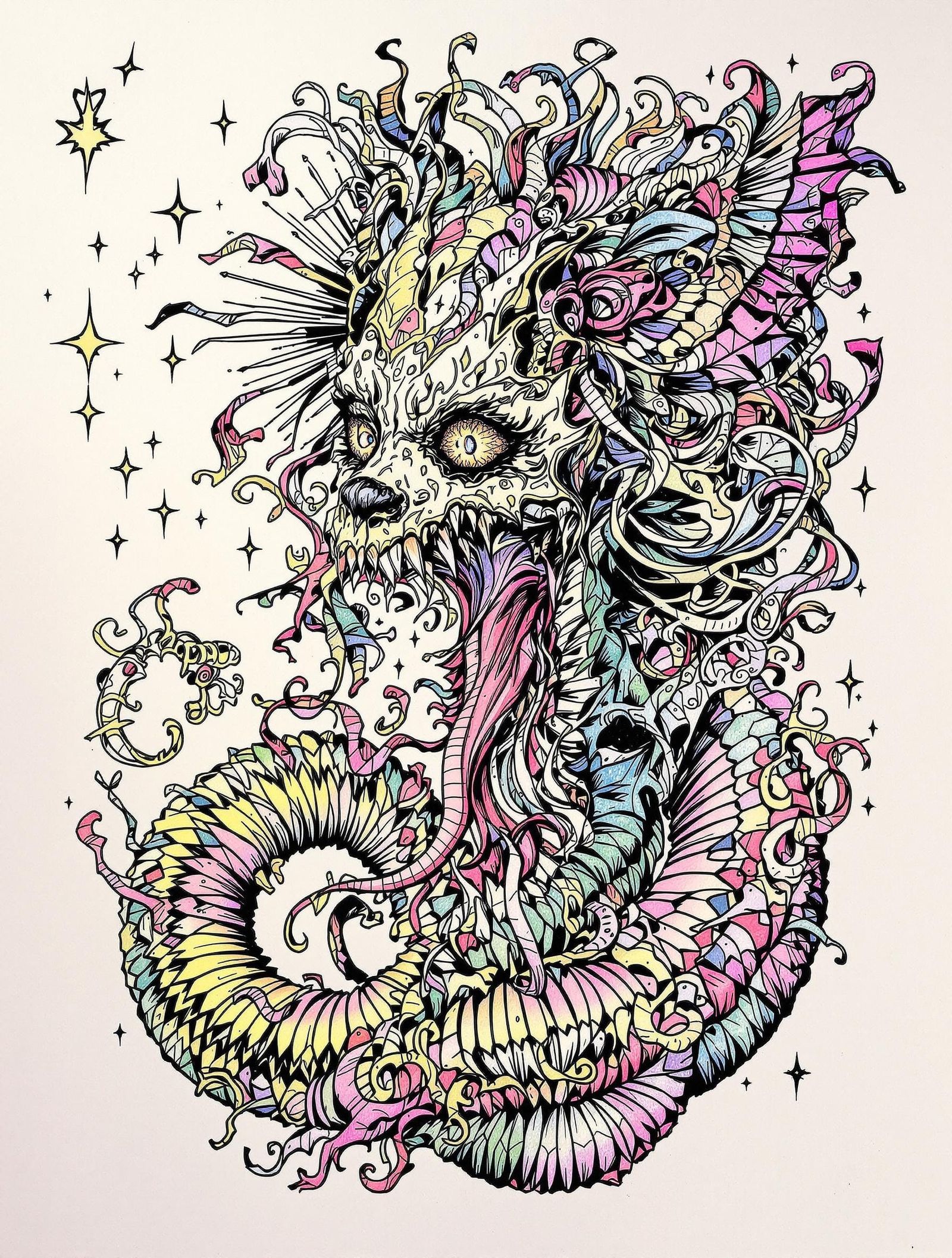 Manga Style Tinkerbell with Dark Serpent Mask