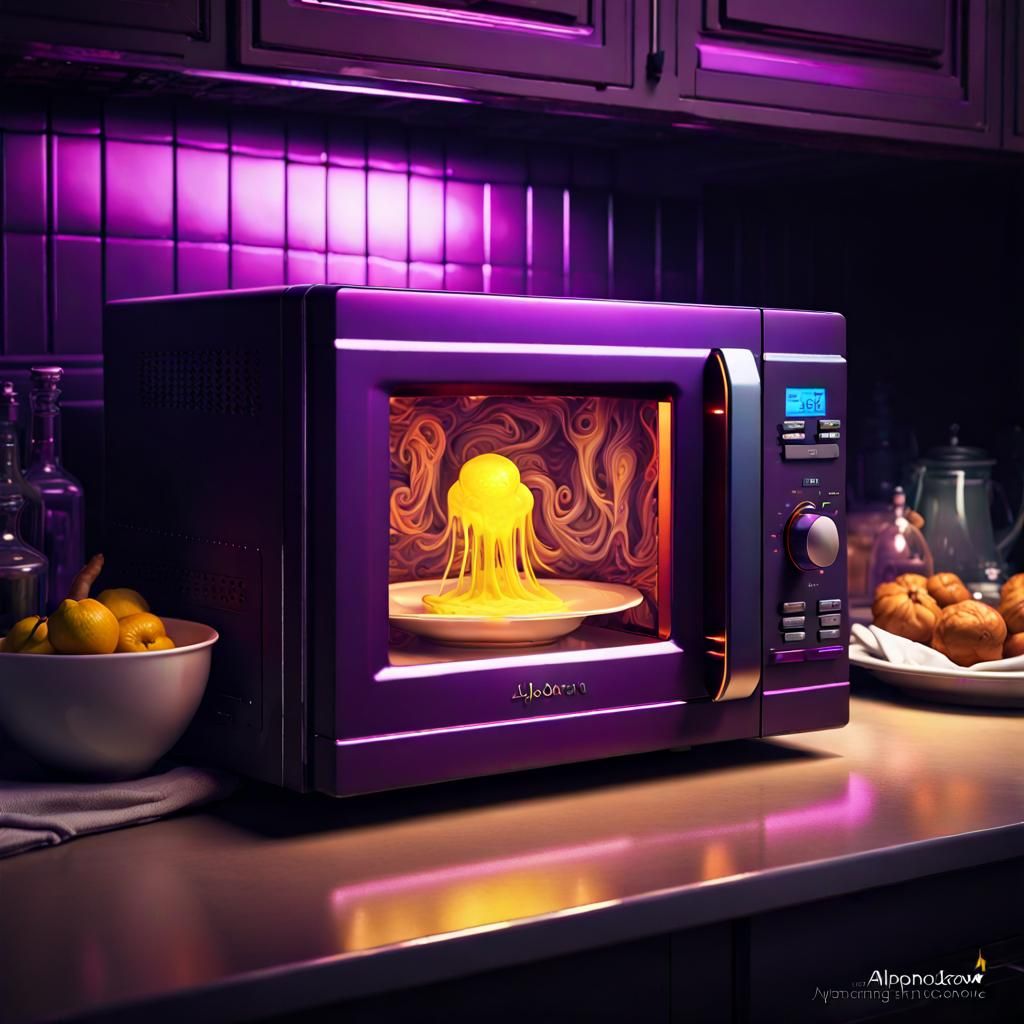 Ghost in Microwave Oven: Dark Fantasy Concept Art
