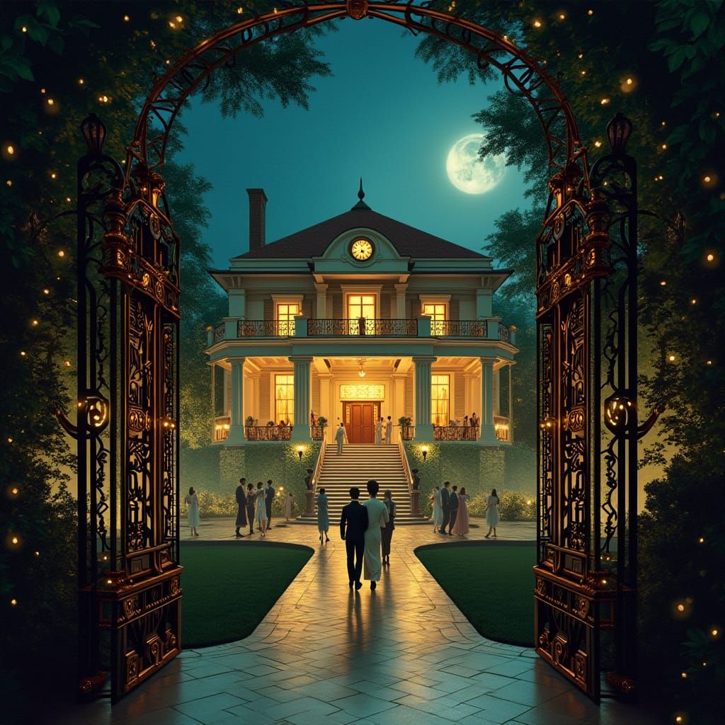 Gatsby's Mansion Party in Art Deco Style