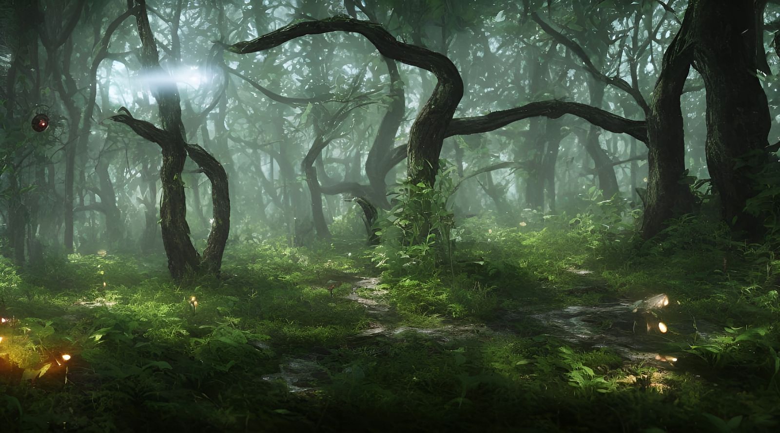 Microcosm Firefly Forest in Photorealistic 8K