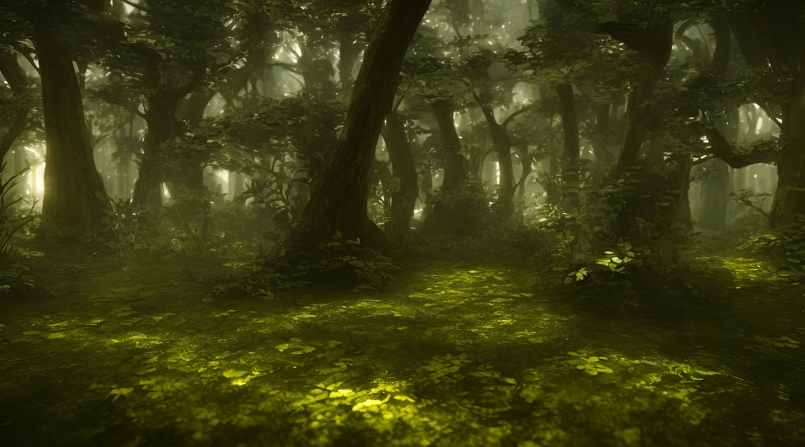 Epic Modern Microcosm Forest in Photorealistic Style