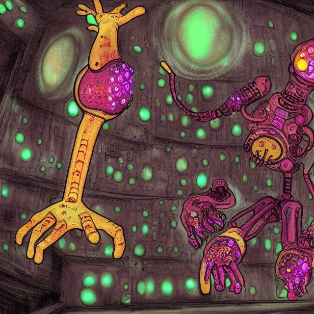 Colorful Biopunk SCP-962 Servitor