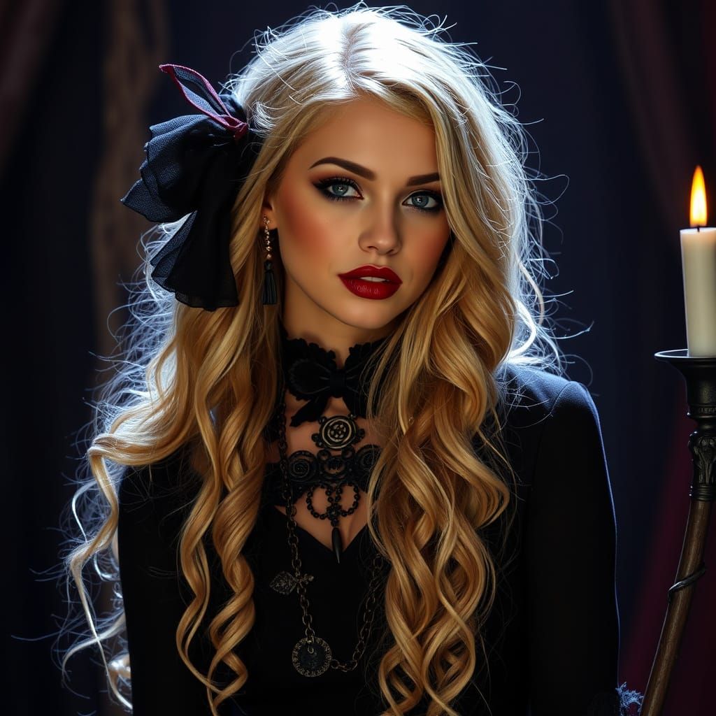 Sydney Sweeney as Gothic Disney Witch
