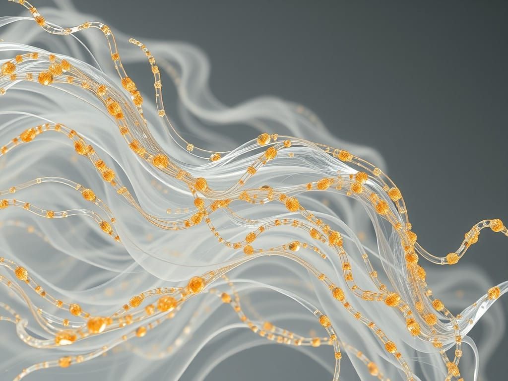 Vaporwave Creature in Mystical Amber Hues