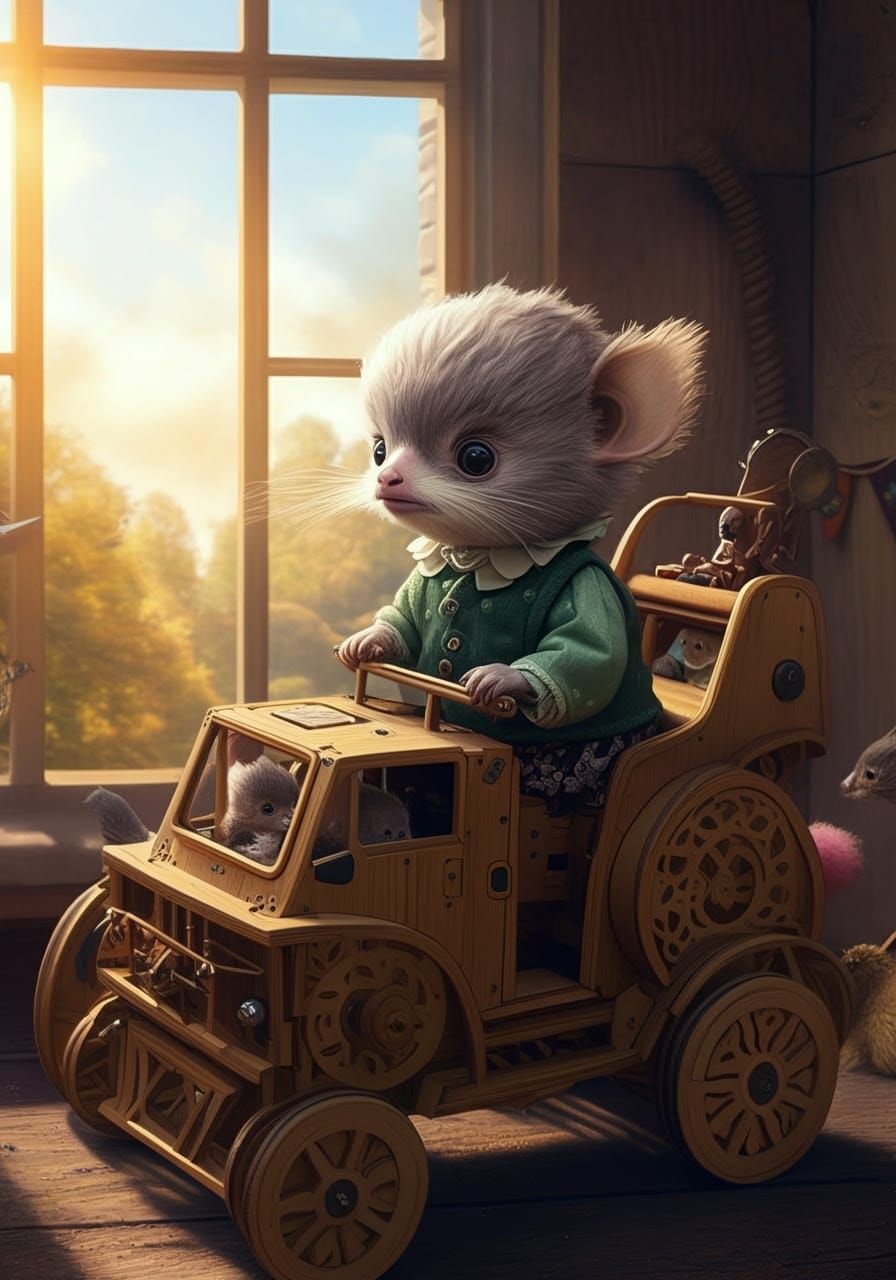 Kerfluffles Meet Life-Size Ride-On Wooden Automata - What Could Possibly Go Wrong?