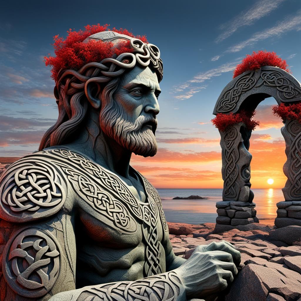 Celtic statue