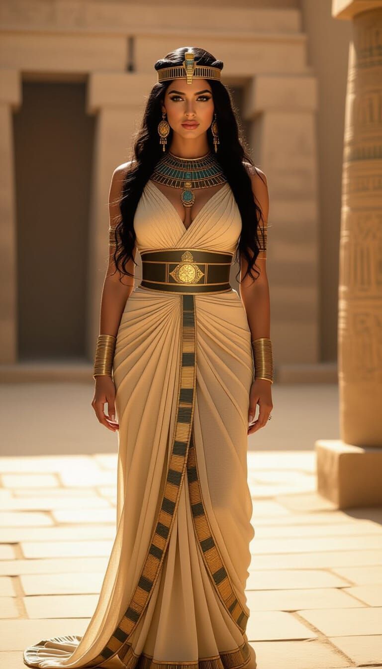 Mesmerizing Woman in Ancient Egypt: Fashion Photography