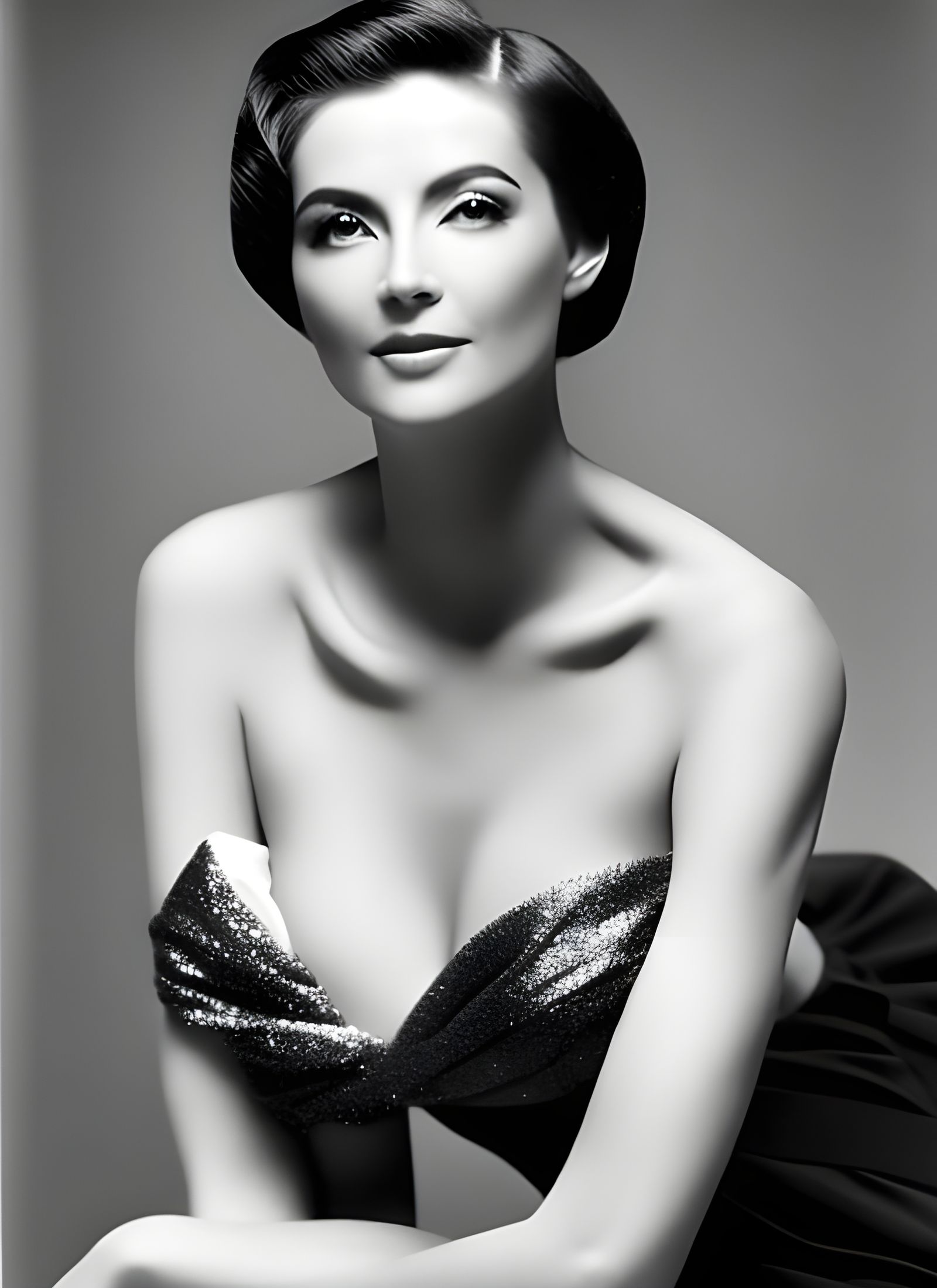 Renaissance Beauty in Art Gallery: Ultrarealistic Portrait