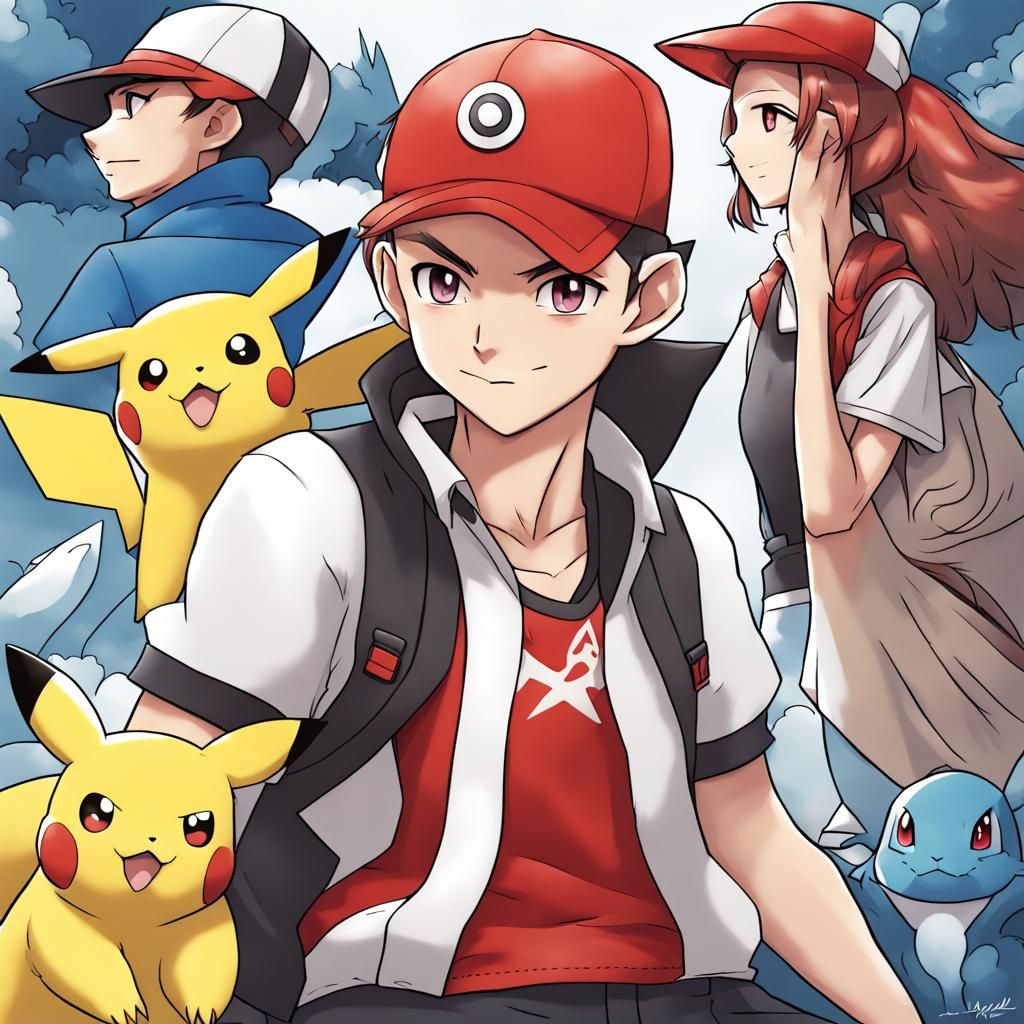 Albanian Pokémon Trainer in Anime Style