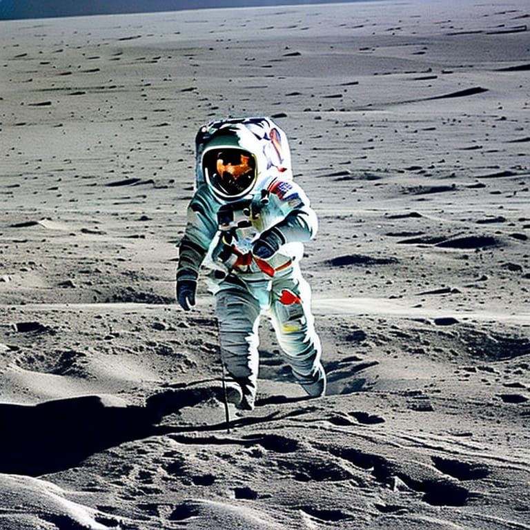 Walking on the moon