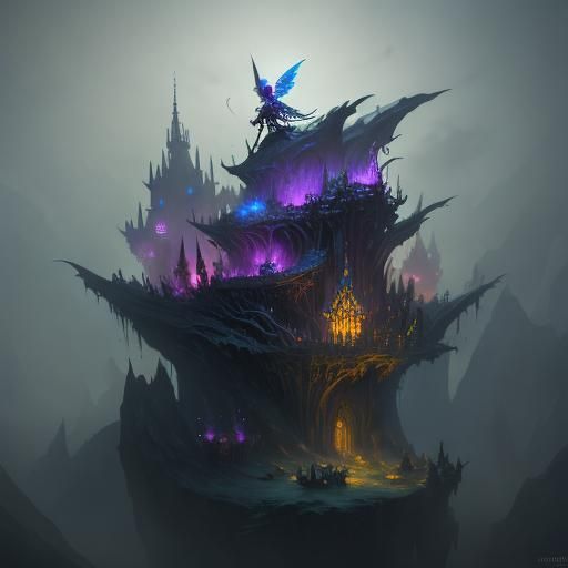 Evil Tinkerbell: A Dark Fantasy Concept Art