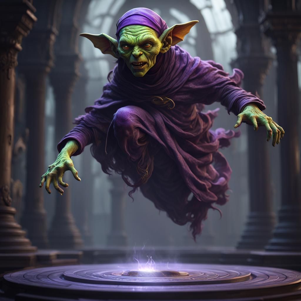 Goblin Ghost Hybrid in Dark Fantasy Style
