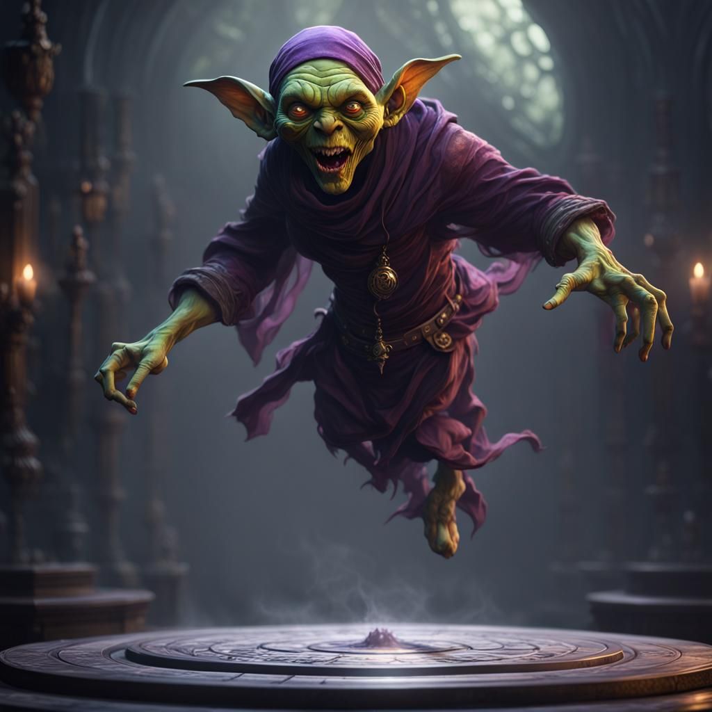 Goblin Ghost Hybrid in Dark Fantasy Style