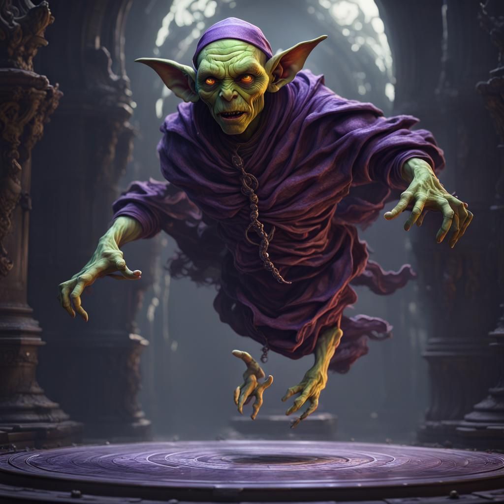 Goblin Ghost Hybrid in Dark Fantasy Style