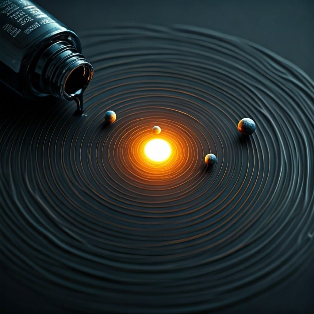 Solar System Emerges from Spilled Ink