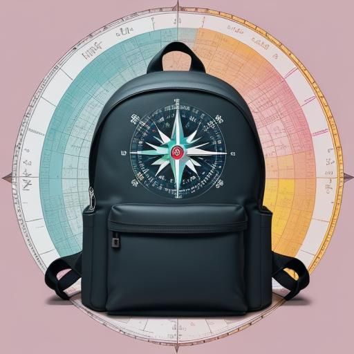 Minimalist Travel Logo with Compass and Suitcase