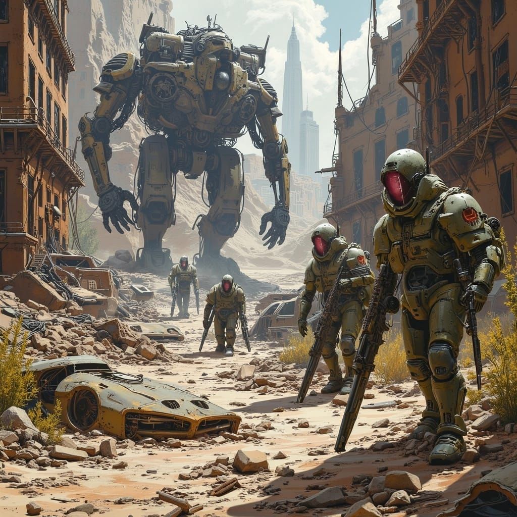 Eerie Ruins of Boston with Deathclaw