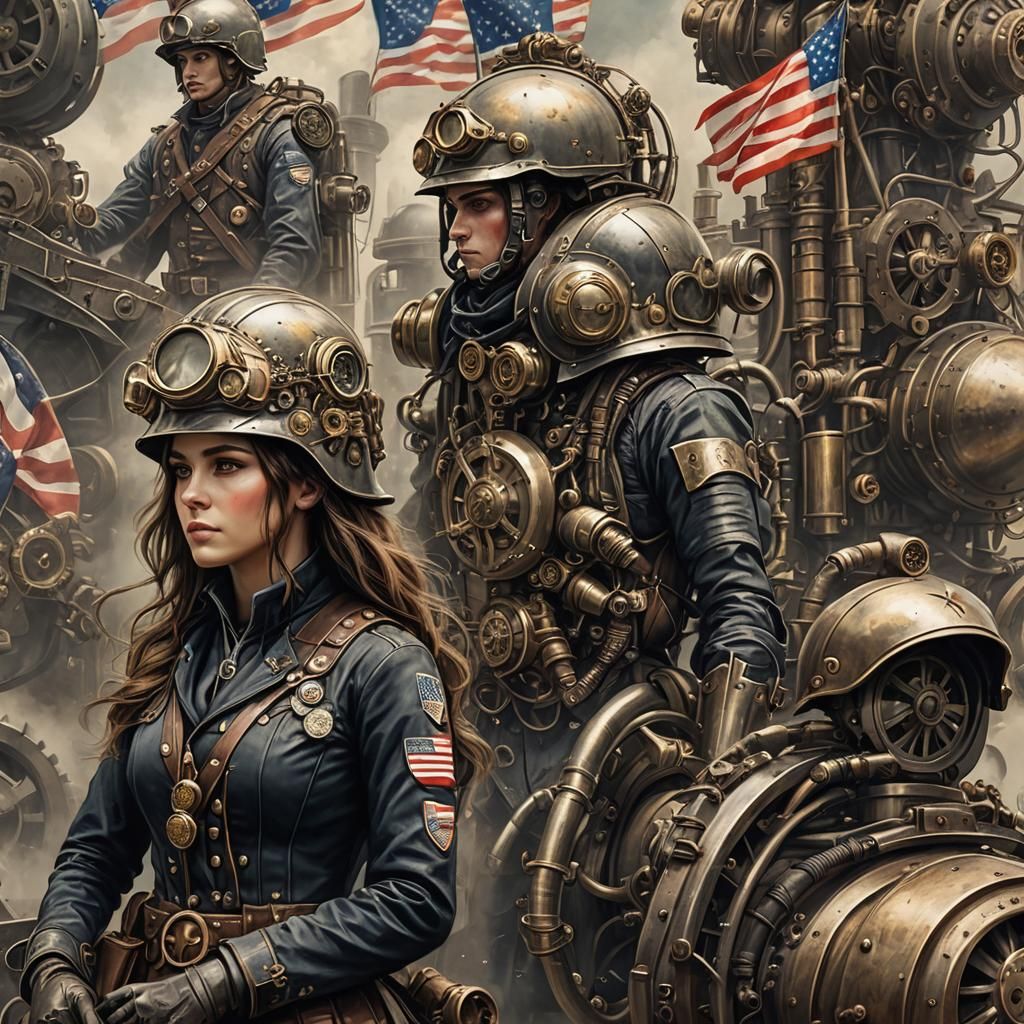 Steampunk Memorial Day Tribute to Fallen Soldiers