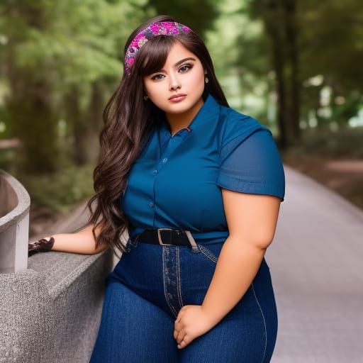 Confident Teen in 90s Fashion, Hyperdetailed Portrait