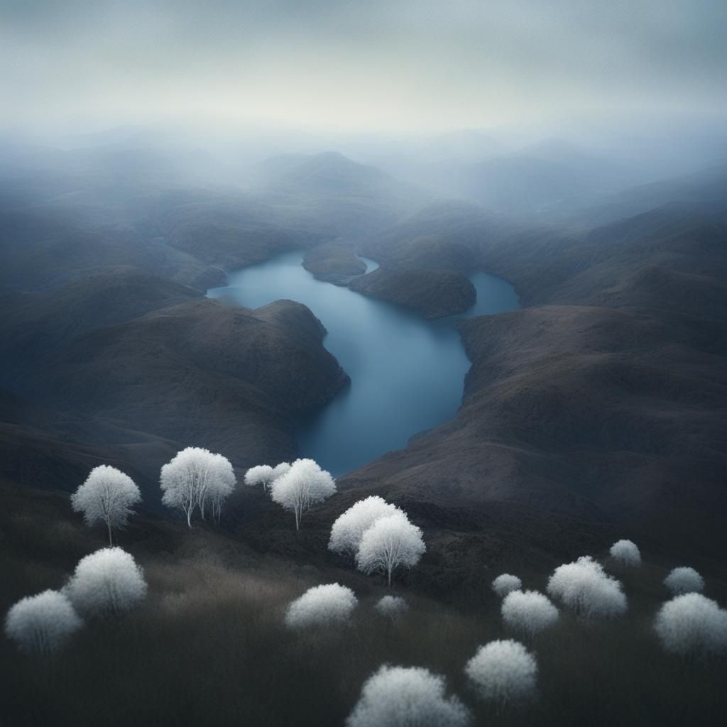 Abstract Digital Art Inspired by Mould and Anadol