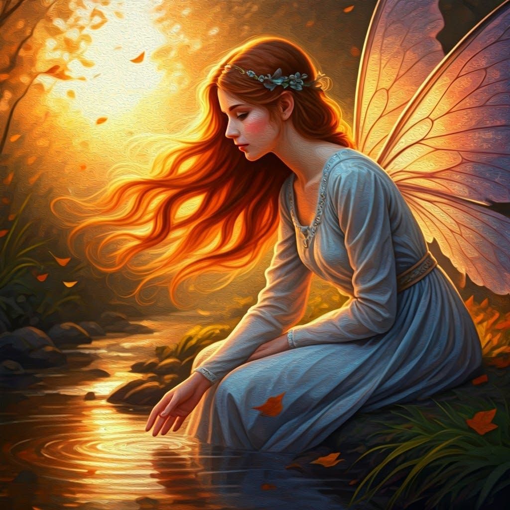 Fiery haired Fairy