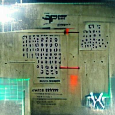 Abstract Number Pattern Cipher Code