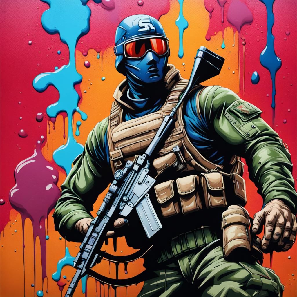 GI Joe Graffiti Art in Street Style
