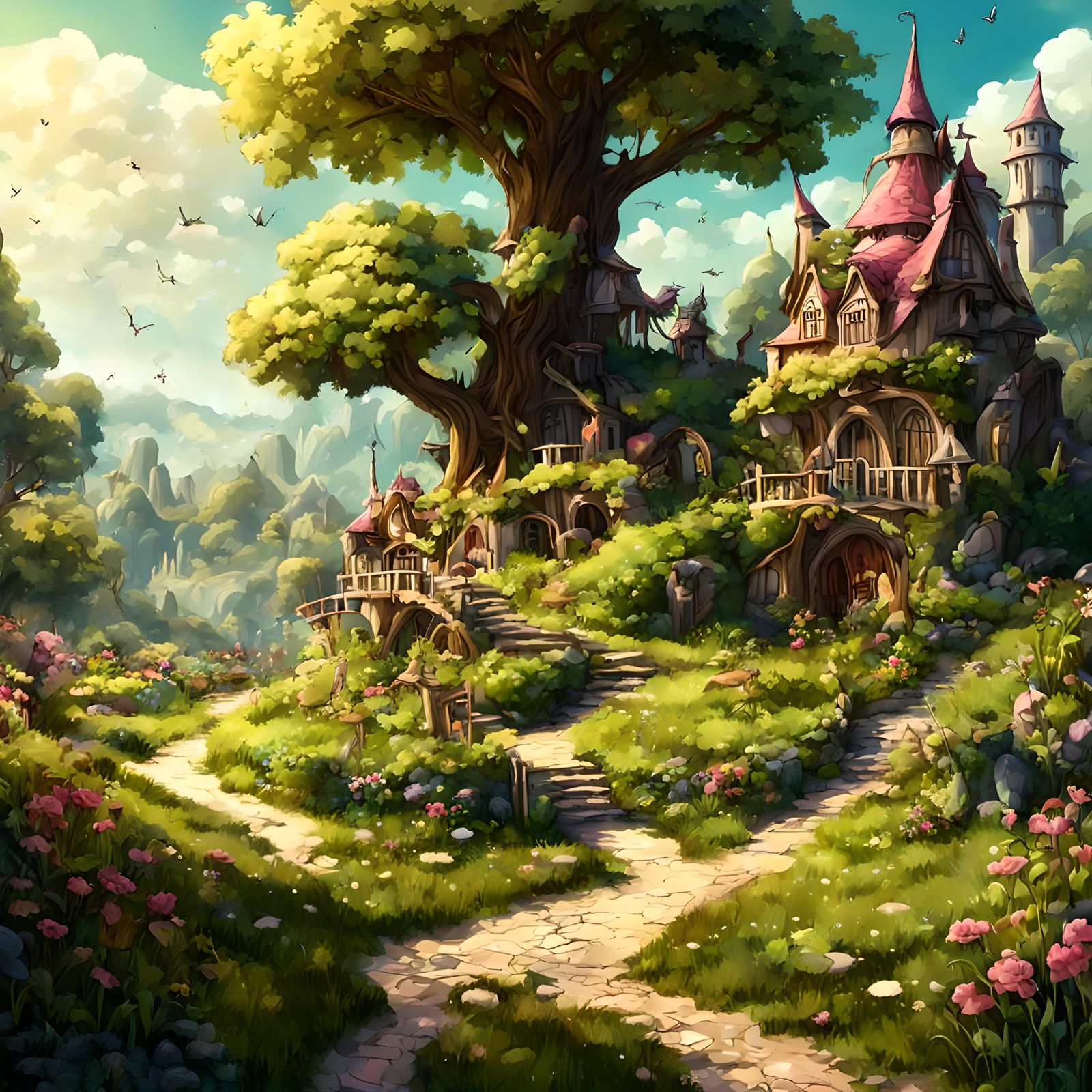 fantasy fairy countryside