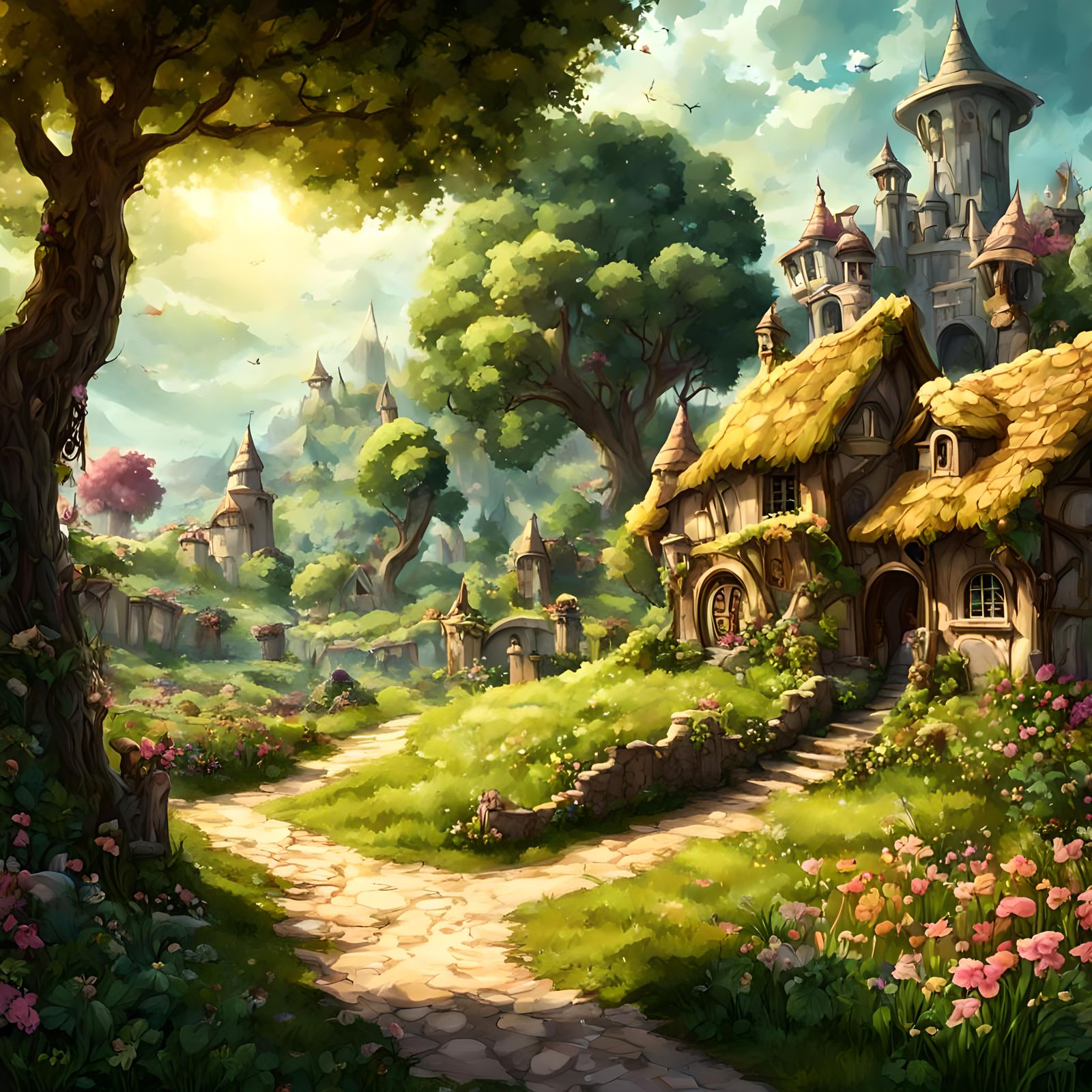 fantasy fairy countryside