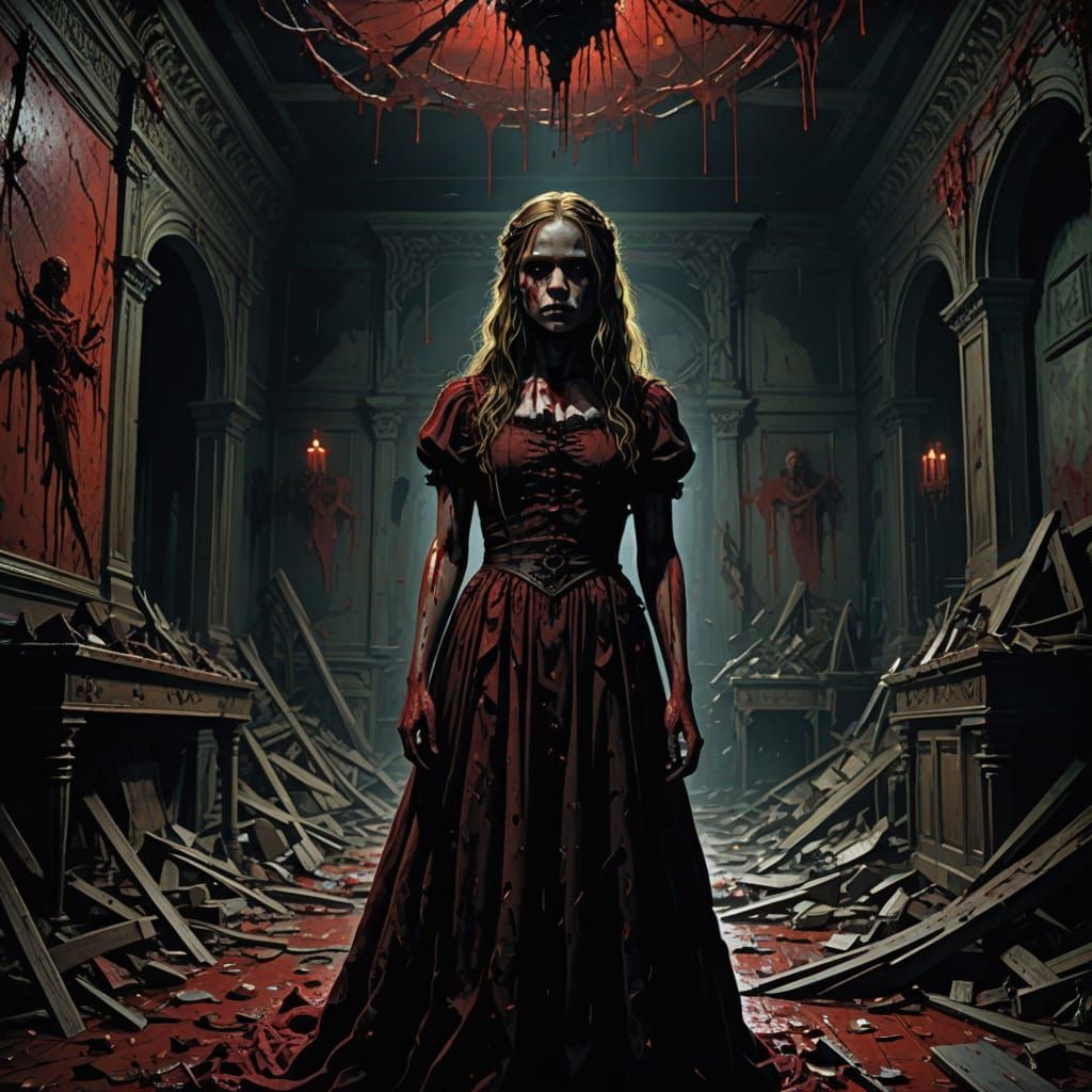 Doré-Inspired Horror Art of Carrie White