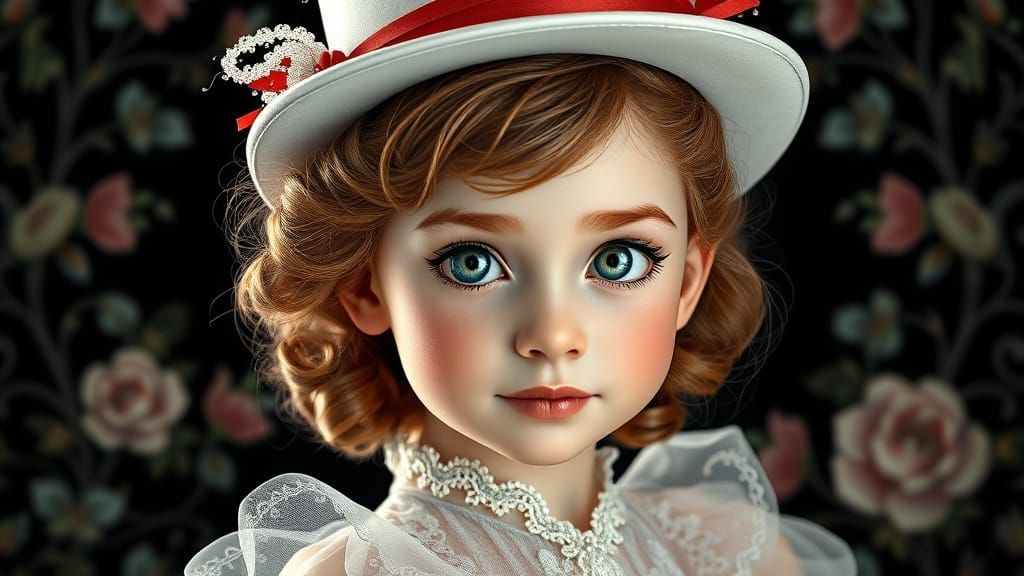 Whimsical Youthful Magician in 3D Digital Art