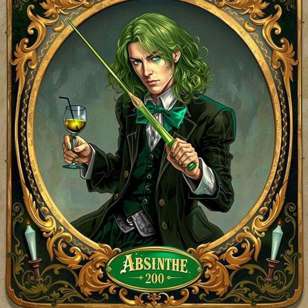 Abstract Absinthe Art