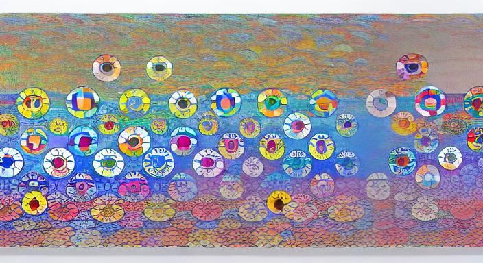 Chromatic Gradient Kaleidoscopic Design by Murakami