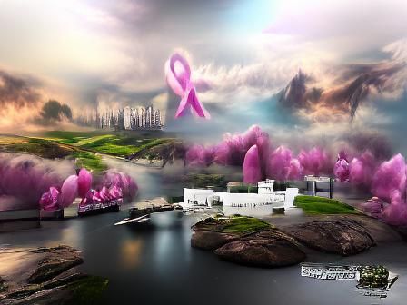 Cancer Awareness Matte Painting for Chemotherapy Support