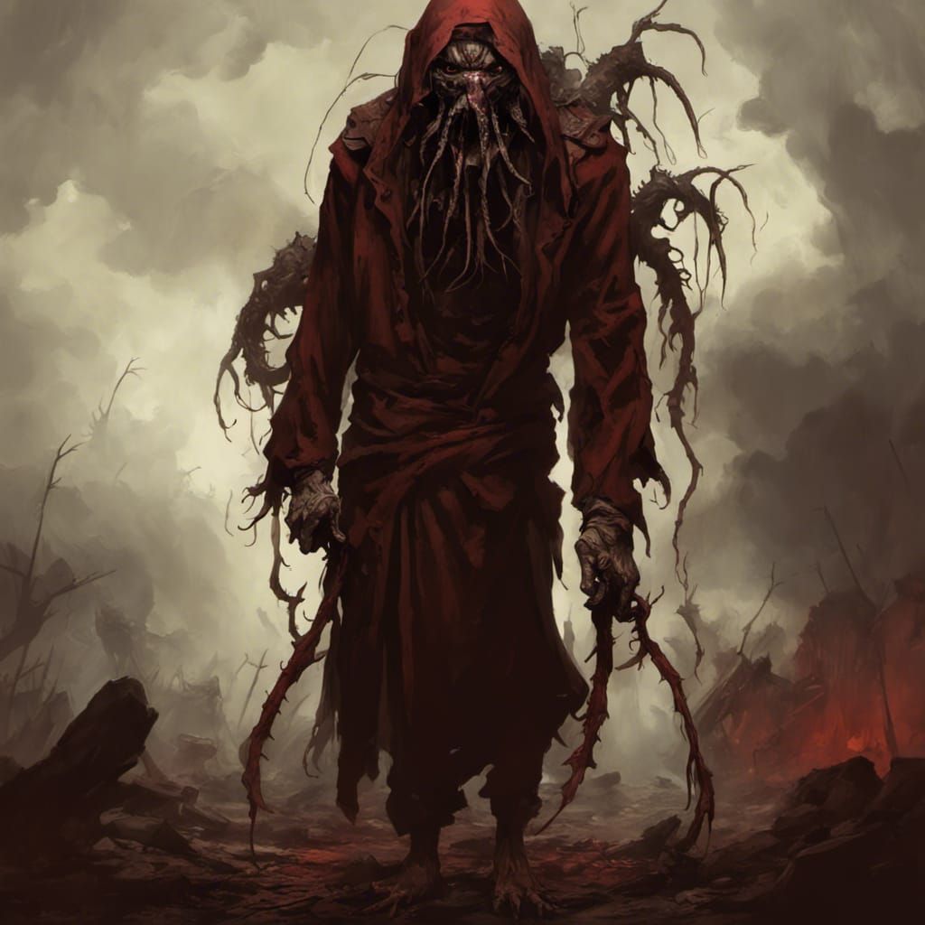 Lovecraftian Werewolf Mutant Assassin in Post-Apocalyptic Ho...