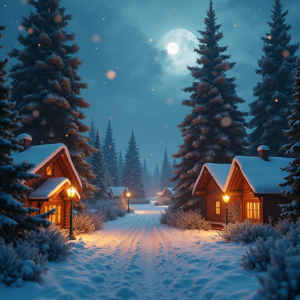 Christmas in Zandvoort: Detailed Matte Painting