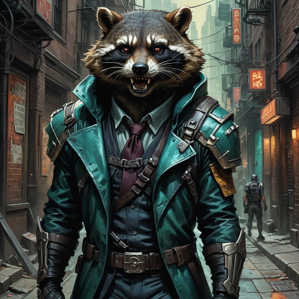 Menacing Nemesis in Dark Fantasy Illustration