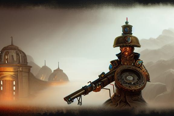 Clockwork Soldiers in Detailed Matte Painting