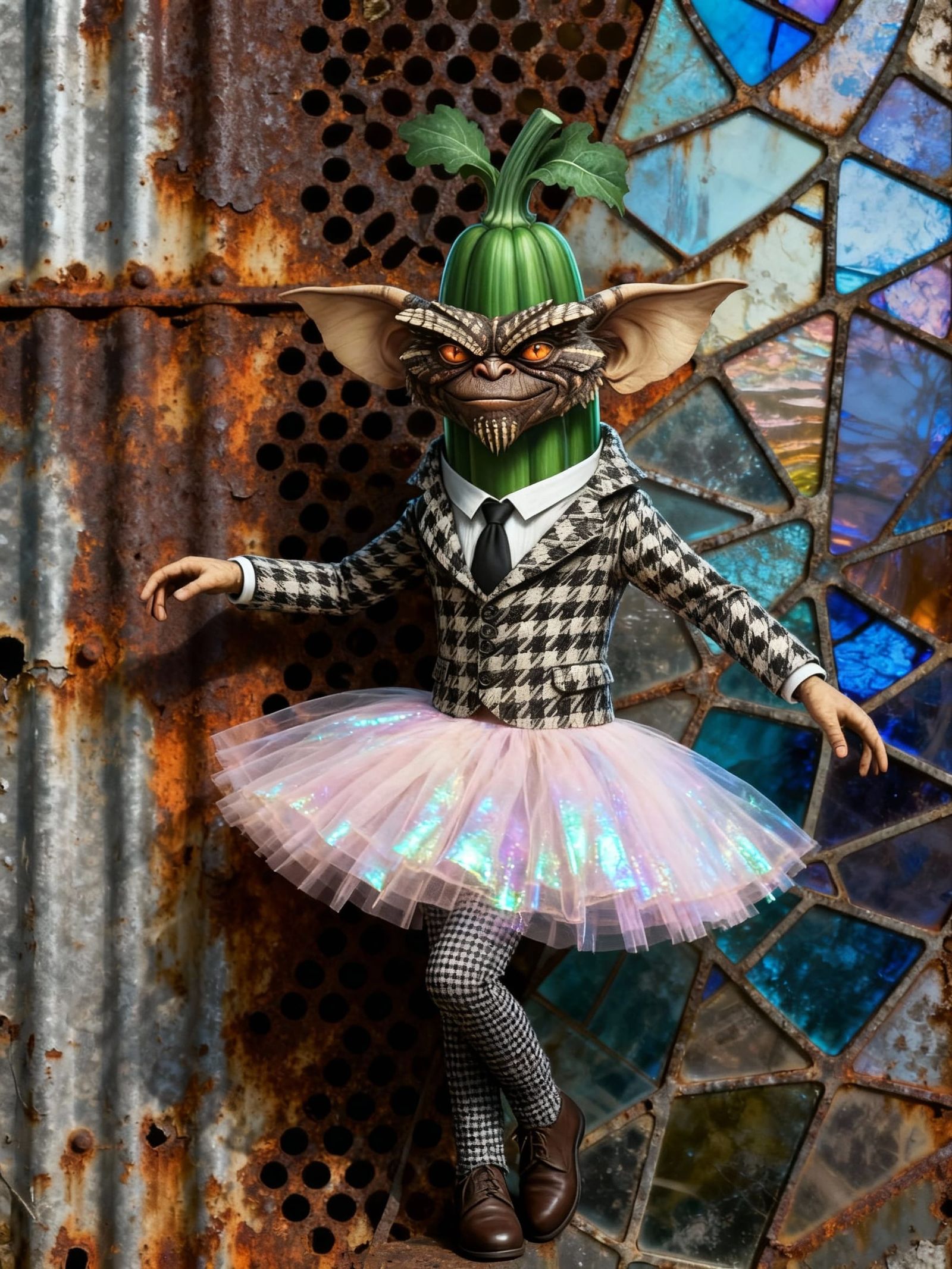 Houndstooth Gremlin at Vegetable Dress-Up Party Rhythmic Ret...
