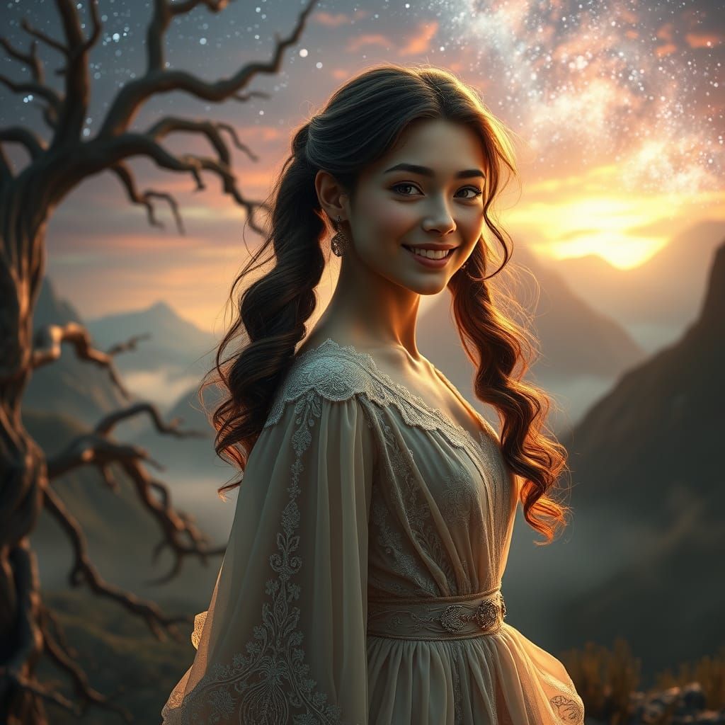 Ethereal Beauty in a Whimsical Realm