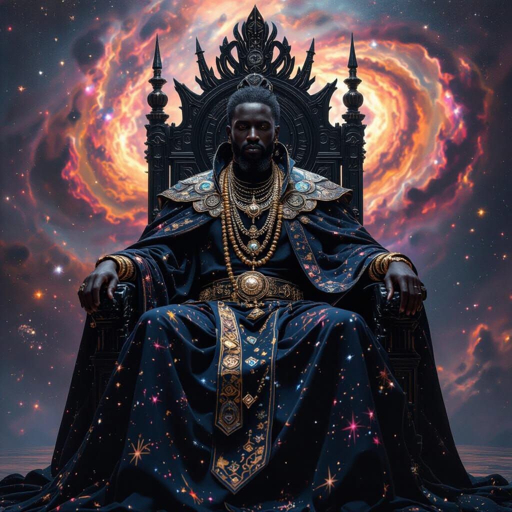 Cosmic Emperor on Obsidian Throne