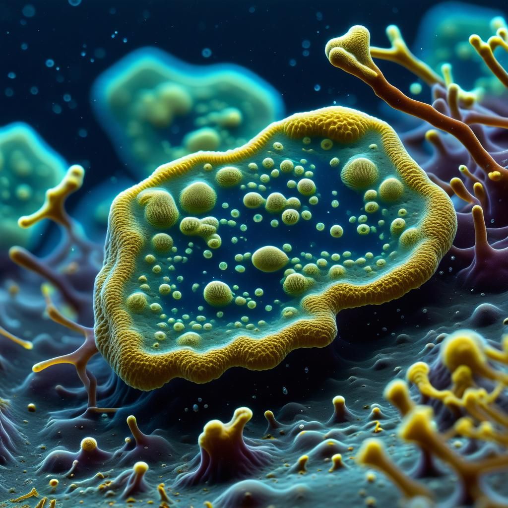 Detailed Rendering of Microscopic Amoebas